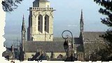 Vue de l'glise des hauteurs de Locronan